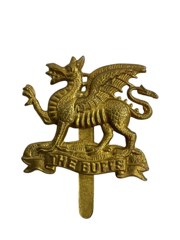 WW2 British The Buffs Cap Badge