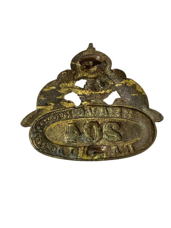 WW1 Canadian CEF 204th Collar Insignia Single