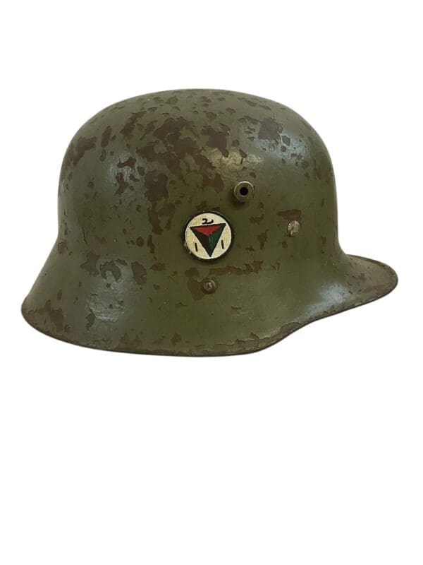 Afghan Army WW1 Austrian M17 Steel Helmet with Liner and Chin Strap