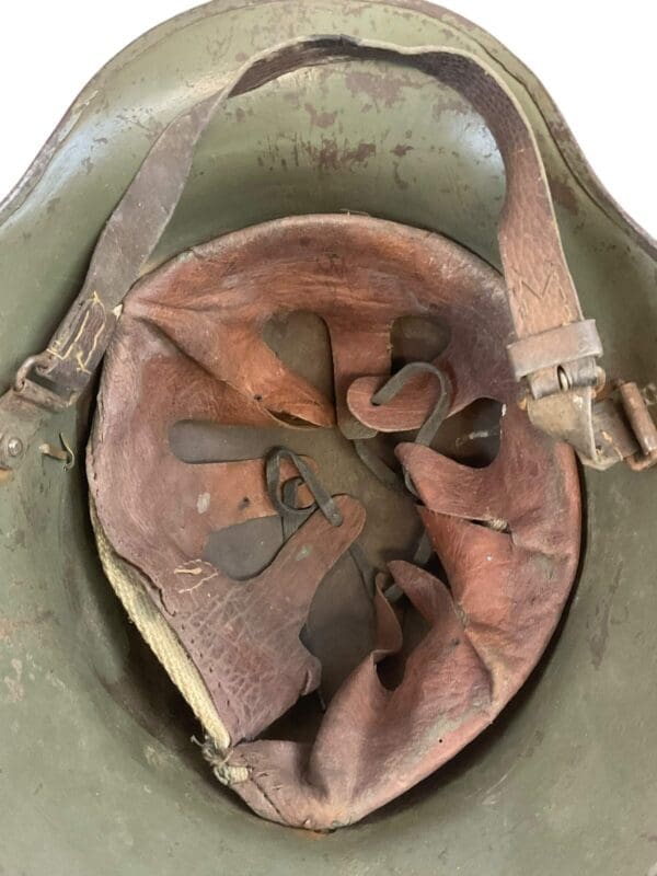 Afghan Army WW1 Austrian M17 Steel Helmet with Liner and Chin Strap