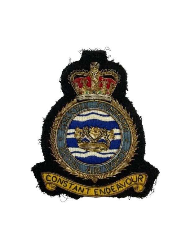 British RAF Coastal Command Bullion Wire Blazer Crest