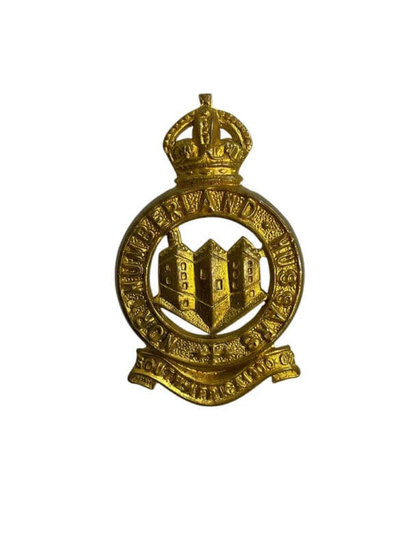 WW2 British Northumberland Hussars South Africa Cap Badge