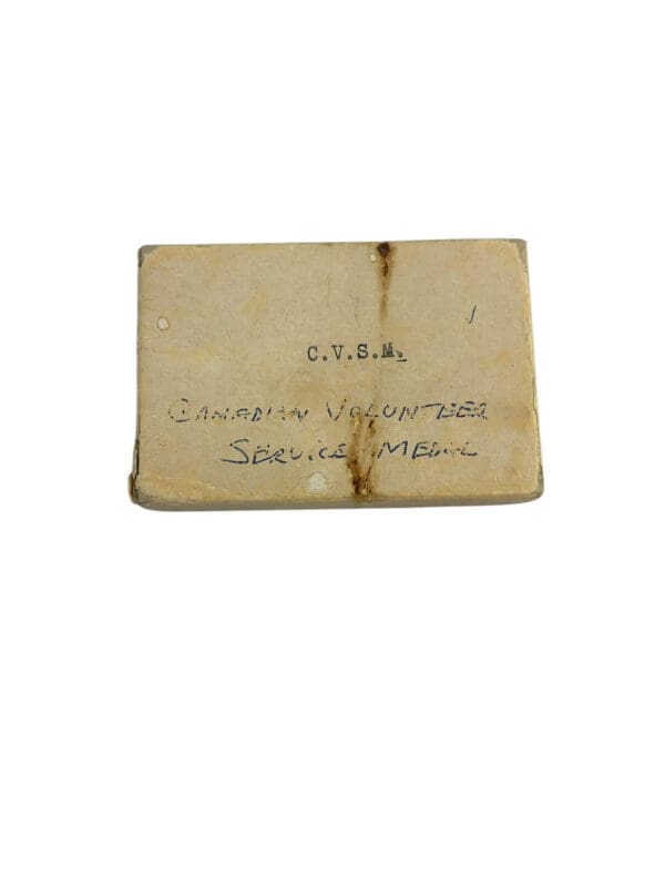 WW2 Canadian Volunteer Service Medal Full Size In Box