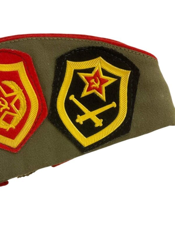 Russian Soviet Wedge Cap with Patches 1992 Dated