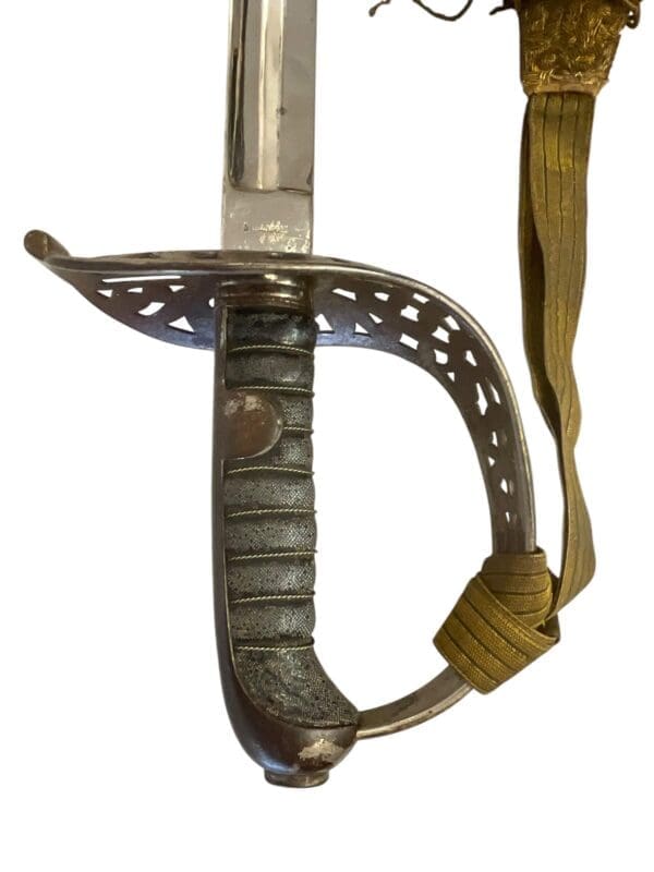 WW1 Austro-Hungarian Model 1869 Cavalry Officers Sword With Knot Identified to a Baron