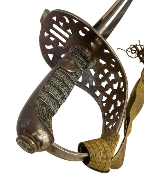 WW1 Austro-Hungarian Model 1869 Cavalry Officers Sword With Knot Identified to a Baron
