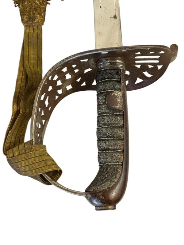 WW1 Austro-Hungarian Model 1869 Cavalry Officers Sword With Knot Identified to a Baron