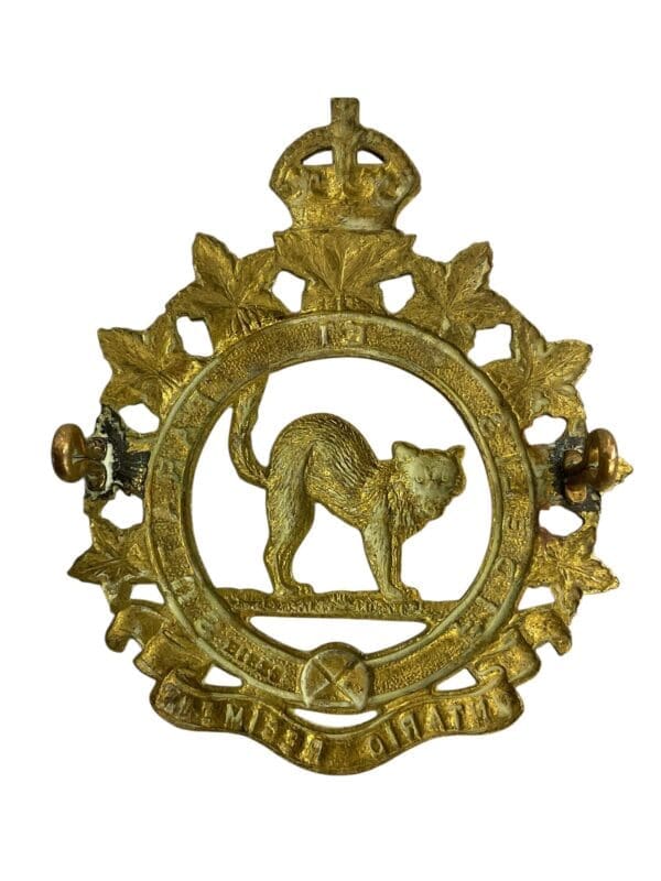 WW2 Canadian Ontario Regiment Cap Badge