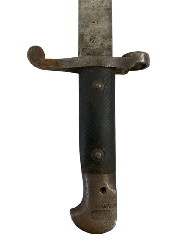 British Army Martini Henry P1887 MkII Sword Bayonet With Scabbard