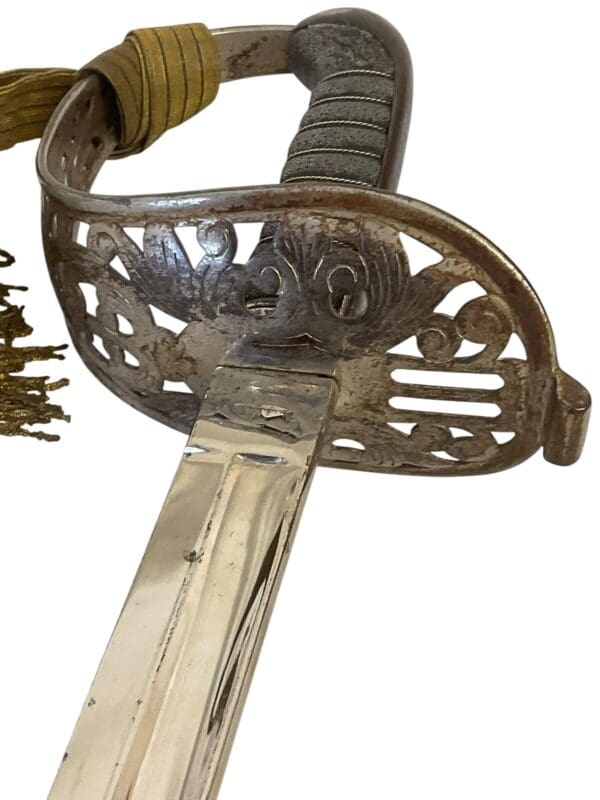 WW1 Austro-Hungarian Model 1869 Cavalry Officers Sword With Knot Identified to a Baron