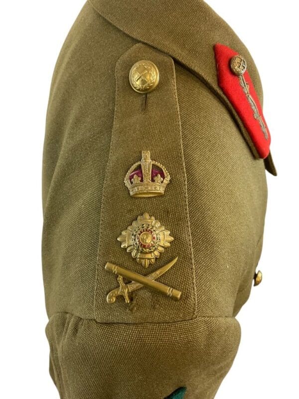 WW2 British Generals Service Dress with Peak Cap Catterick Garrison Not Named