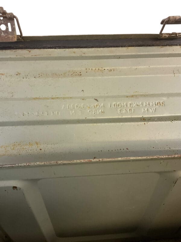 WW2 Canadian 20mm Ammo Box EMPTY