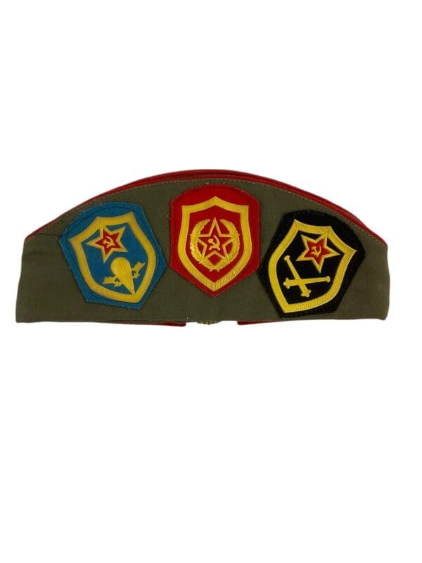 Russian Soviet Wedge Cap with Patches 1992 Dated