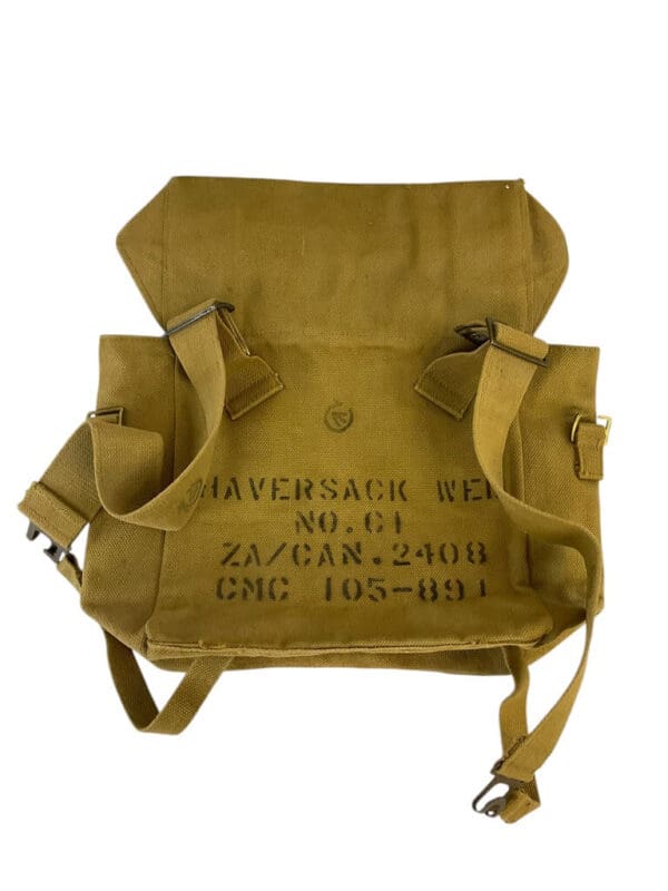 WW2 Canadian Pattern 37 Haversack C Broad Arrowed