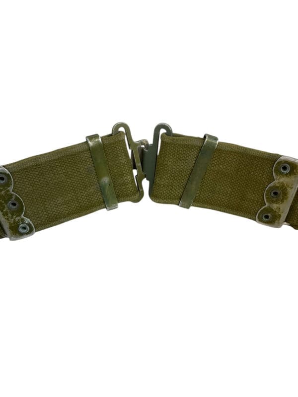 British Army Web Belt with Aluminum Fittings