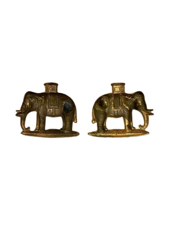 WW2 British Duke of Wellington's Regiment Collars Insignia Pair