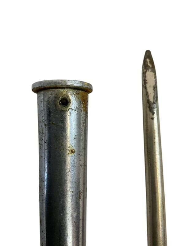 WW2 Canadian Spike Bayonet with Scabbard Chromed for Parade No 4 MK 2