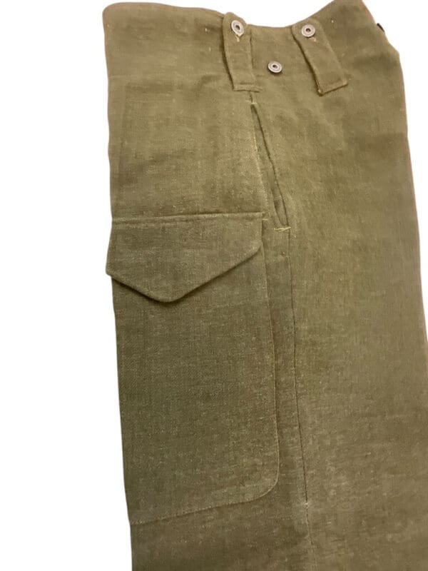 Canadian Army Korean War Battle Dress Pants Trousers Size 2 Dated 1953