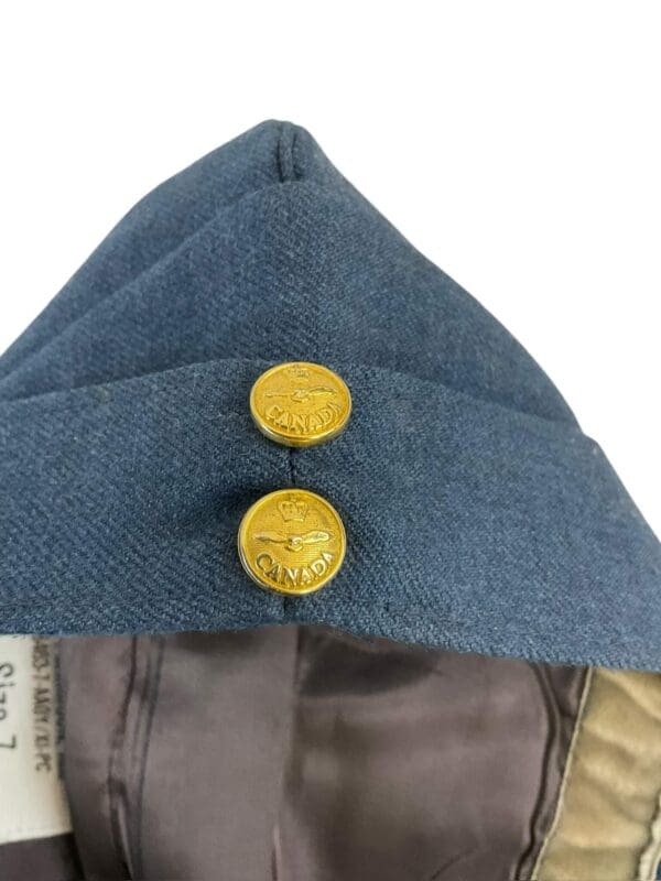 Canadian RCAF Administration Officers Wedge Cap and Insignia Size 7