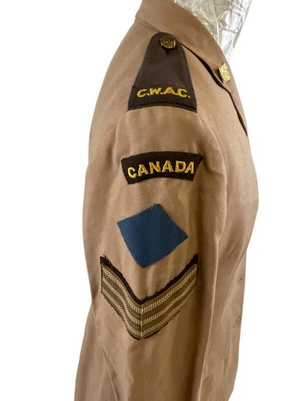 WW2 Canadian Women's Army Corps CWAC Tunic and Skirt Tropical 1942 Dated