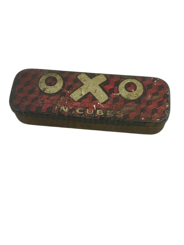 WW1 British BEF OXO In Cubes Tin EMPTY