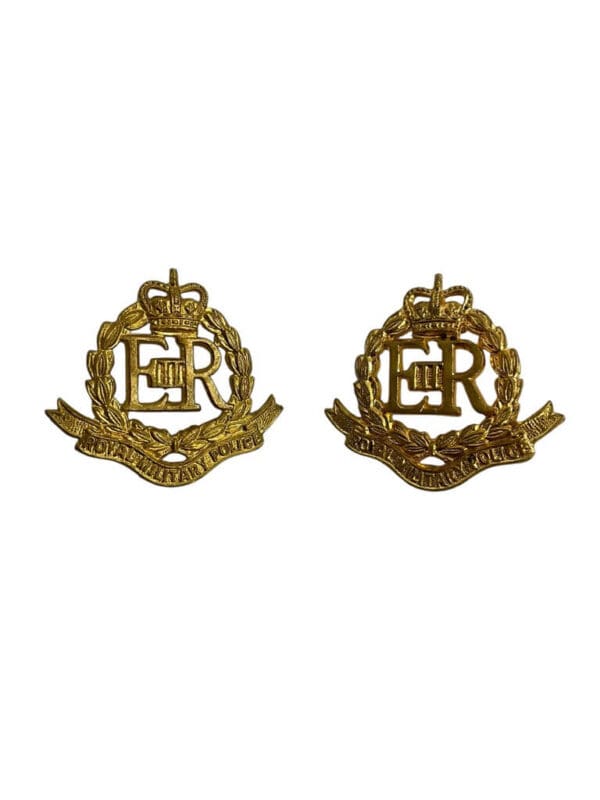 British Royal Military Police Collars Insignia Pair