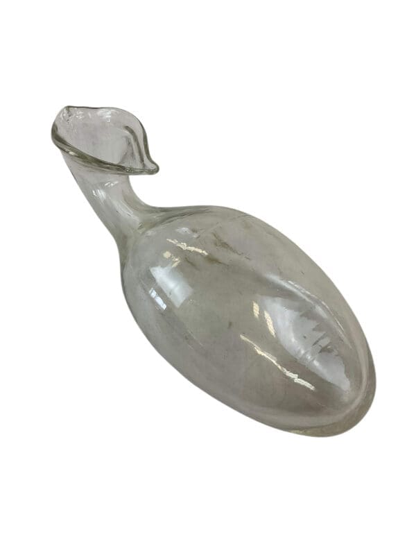Medical Glass Female Urinal Bottle Hand Blown Glass Vintage