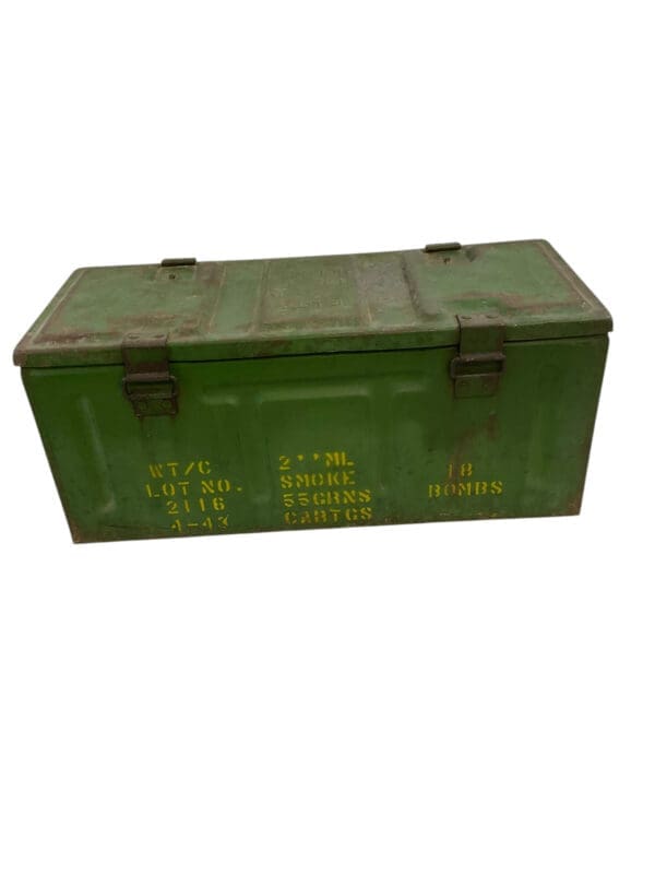 WW2 Canadian 2 Inch Mortar Ammo Box 1942 Dated EMPTY