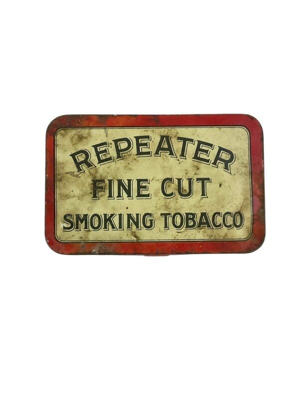 Canadian Repeater Tobacco Tin Mounted Police Large EMPTY