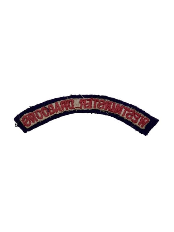 British Westminster Dragoons Shoulder Title Insignia Single