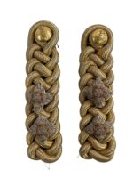 Canadian Victorian Artillery Lieutenant Officers Shoulder Boards Insignia Pair