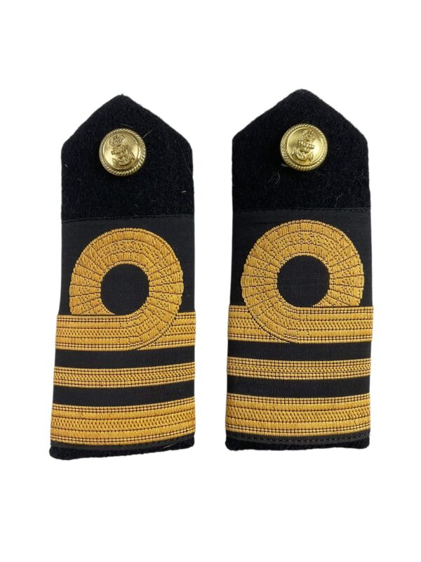 WW2 British Royal Navy Lieutenant Commander Shoulder Boards Insignia Pair