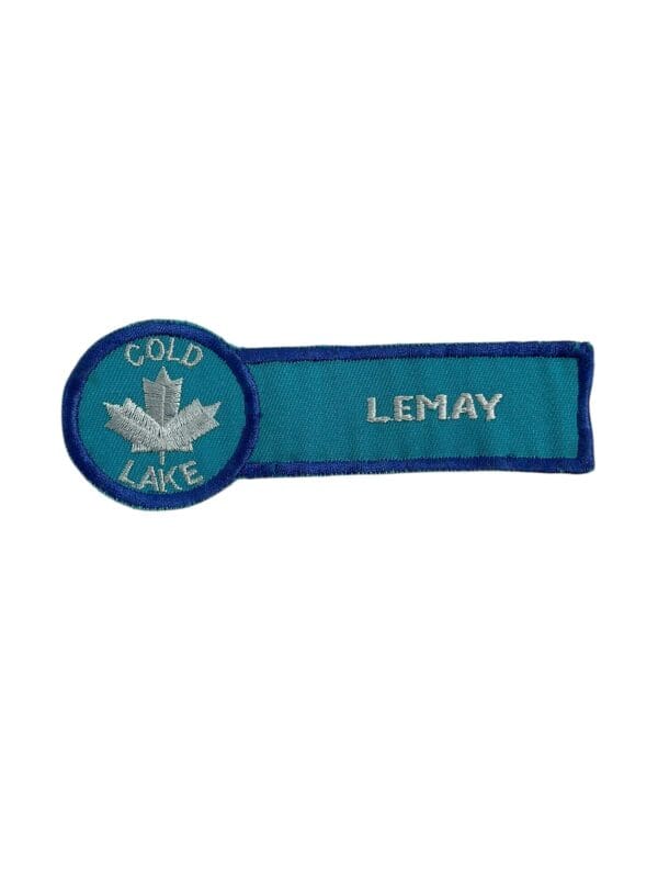 Canadian Forces RCAF Cold Lake Name Tag Vintage