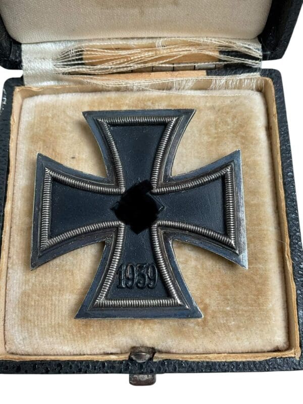 WW2 German 1st Class Iron Cross In Case Named