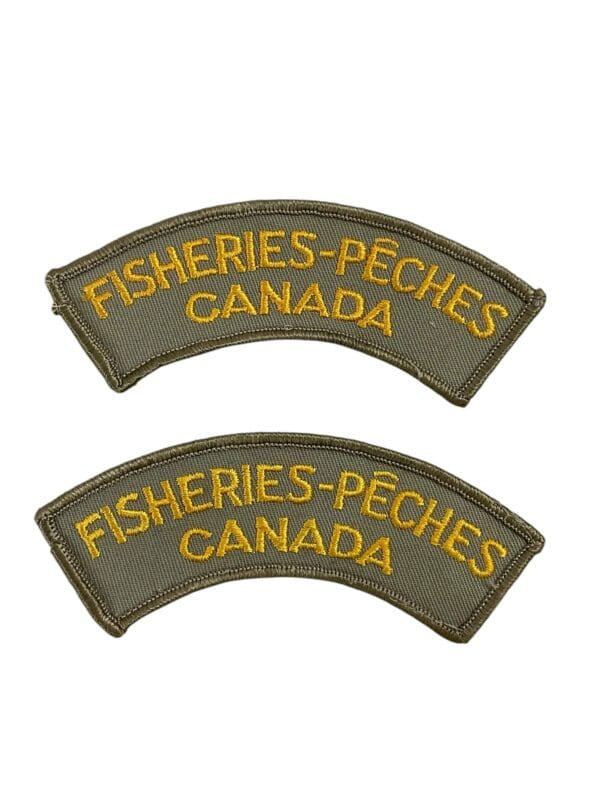 Fisheries Canada Shoulder Titles Insignia Pair