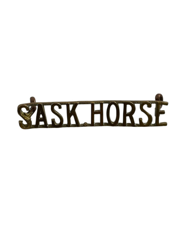 WW2 Canadian Saskatchewan Horse Shoulder Title Insignia Single