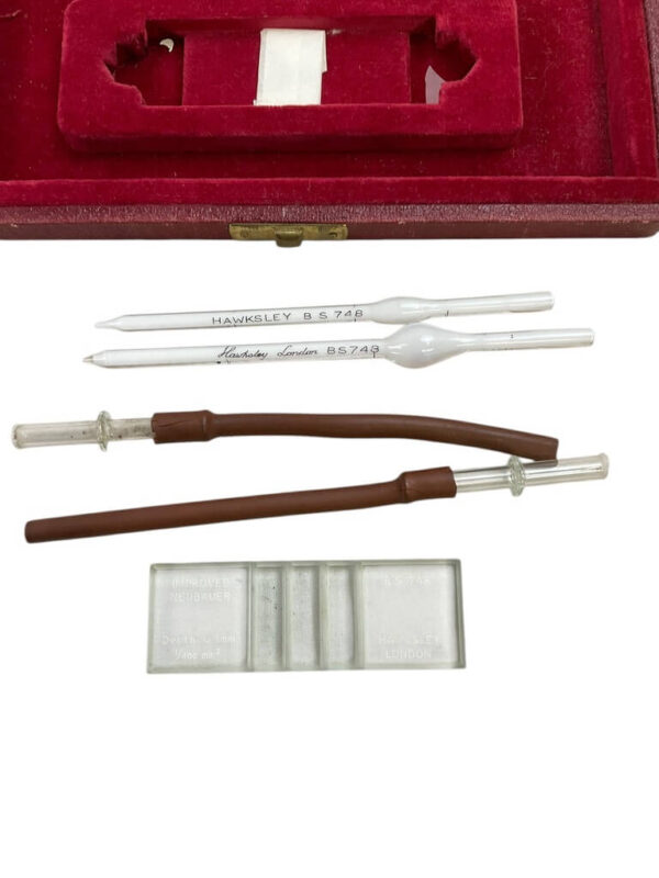 WW2 British Hawksley Crista of London Medical Haemocytometer Neubauer In Original Travel Case