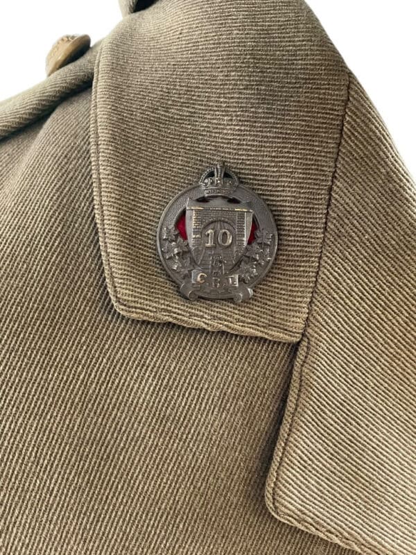 WW1 Canadian CEF 10th Railway Troops Officers Named Uniform Grouping With Div Patches