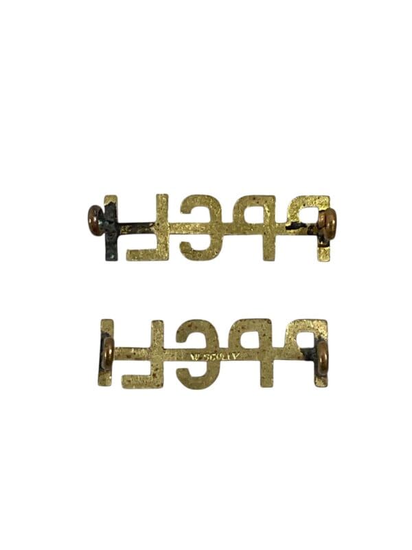 Princess Patricia's Canadian Light Infantry PPCLI Shoulder Titles Insignia Pair