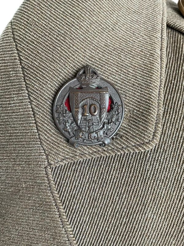 WW1 Canadian CEF 10th Railway Troops Officers Named Uniform Grouping With Div Patches