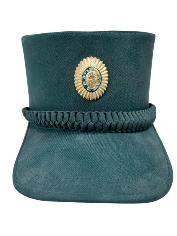 Uzbekistan Police Peak Cap Hat With Badge