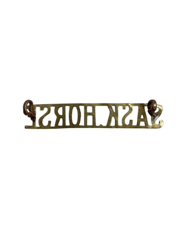WW2 Canadian Saskatchewan Horse Shoulder Title Insignia Single