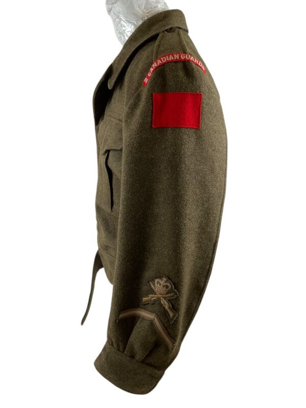 Canadian Guards Battle Dress Jacket Named Size 7