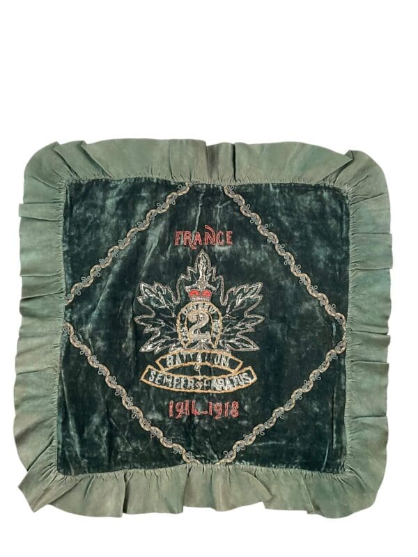 WW1 Canadian CEF 2nd Battalion Homefront Pillow Case 20 X 20 Inches