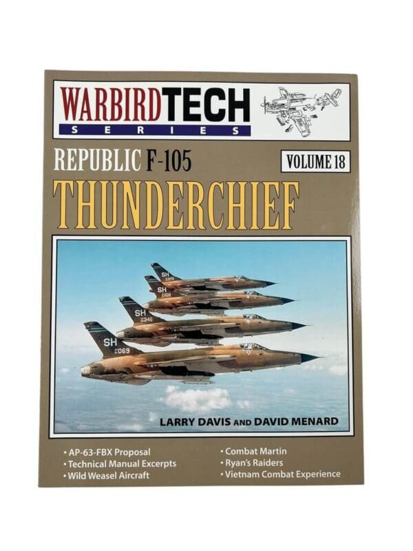 US USAF Republic F-105 Thunderchief Warbird Tech Series Vol 18 Used Softcover Reference Book