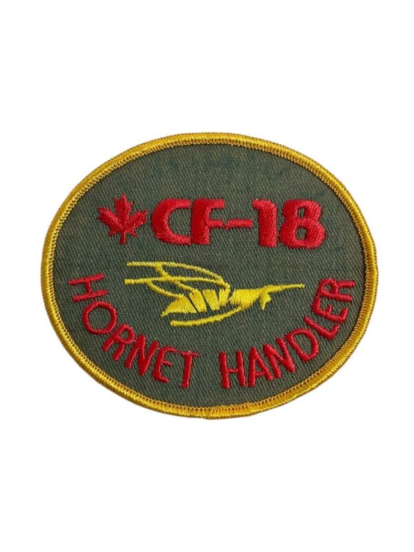Canadian Forces RCAF CF-18 Hornet Handler Squadron Patch Vintage