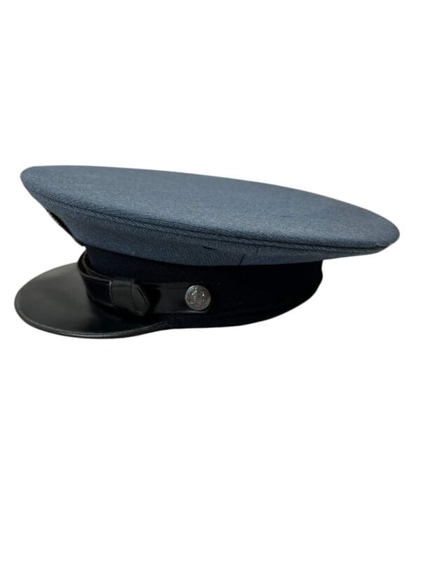 US City of Dover Delaware Police Peak Cap Hat With Badge Size 7 1/8 Vintage
