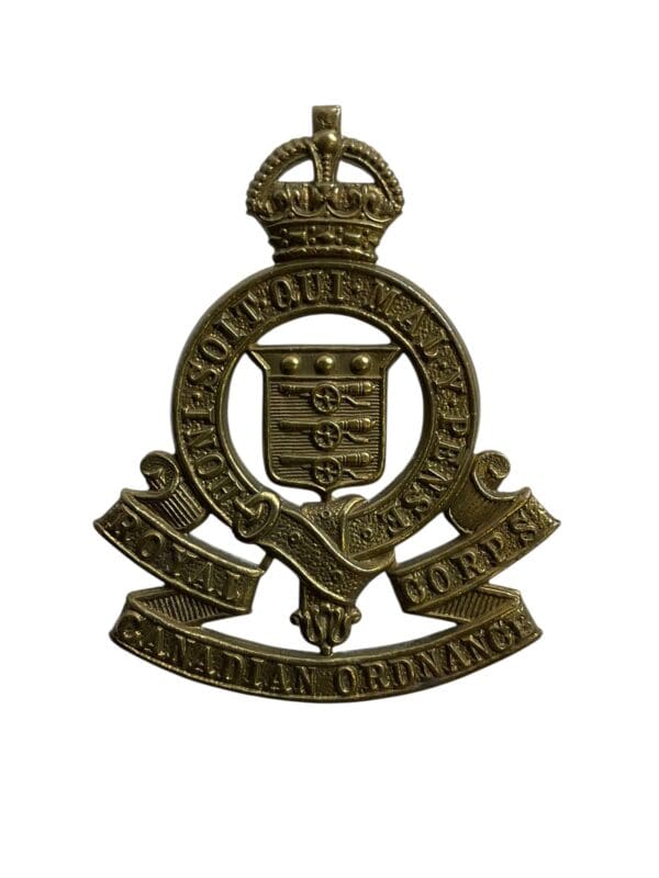 WW2 Royal Canadian Ordnance Corps Cap Badge