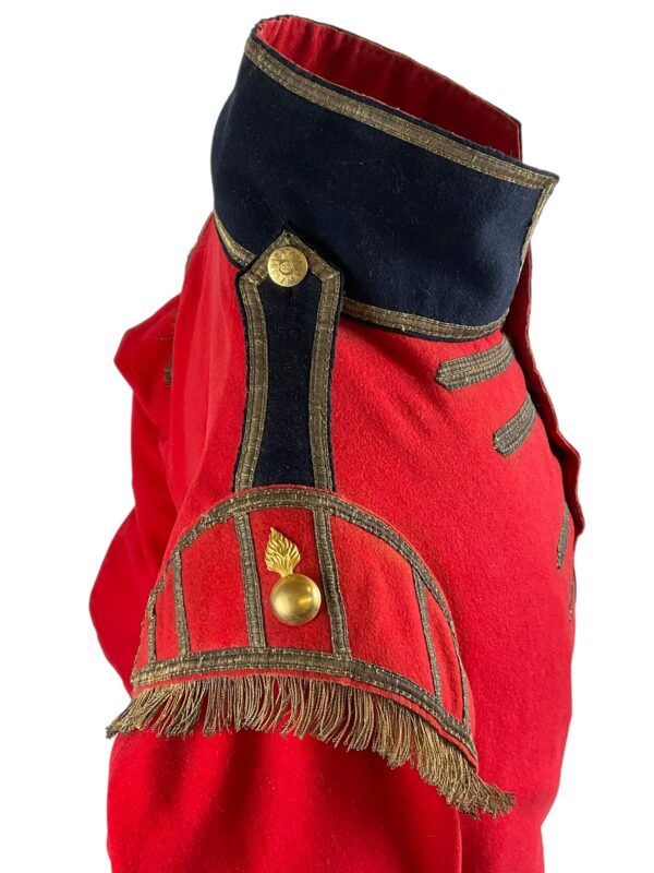 British Napoleonic Loyal London Volunteers Grenadier Company Officers Uniform with Regimental Medal