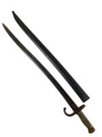 French Army Grass Bayonet With Scabbard 1874 Dated Matching Numbers